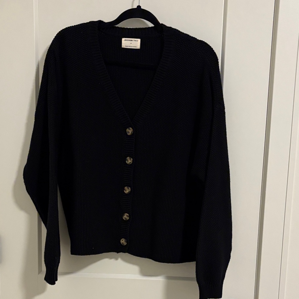 Jackson Rowe Midnight Buttoned Cardigan